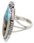 Multicolor Silver Native American Design Ring Size 4-3/4 WX41436