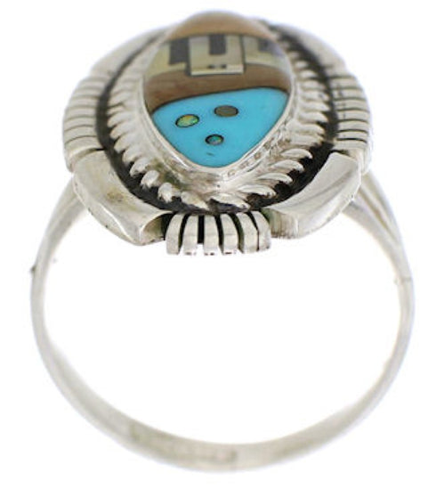 Authentic Native American Design Multicolor Ring Size 6-1/4 WX41480