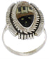 Multicolor Native American Design Silver Ring Size 6-3/4 WX41494