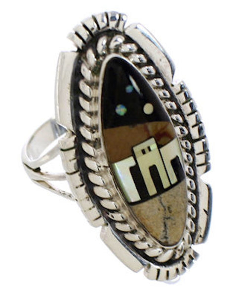 Native American Design Multicolor Southwest Ring Size 5-3/4 WX41511