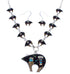 Native American Mesa Design Multicolor Bear Link Necklace Set PX37997