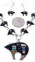 Native American Mesa Design Multicolor Bear Link Necklace Set PX37997