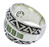 Southwest Jewelry Silver Turquoise Ring Size 8-3/4 WX35882