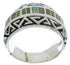 Southwest Jewelry Silver Turquoise Ring Size 8-3/4 WX35882