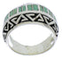 Southwestern Sterling Silver Turquoise Ring Size 5-1/4 WX35899