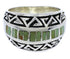 Authentic Sterling Silver Jewelry Turquoise Ring Size 7-1/4 WX35930