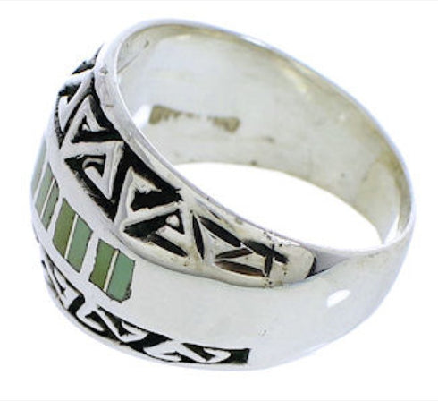 Authentic Sterling Silver Jewelry Turquoise Ring Size 7-1/4 WX35930