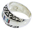 Genuine Sterling Silver Multicolor Southwest Ring Size 6 WX36098
