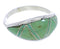 Genuine Sterling Silver Turquoise Inlay Ring Size 5-1/4 ZX36262