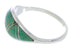 Turquoise And Genuine Sterling Silver Ring Size 8-1/4 ZX36269