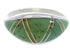Sterling Silver Turquoise Inlay Ring Size 7-1/2 ZX36296