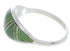 Sterling Silver Turquoise Inlay Ring Size 7-1/2 ZX36296