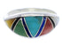 Multicolor Inlay Sterling Silver Southwest Ring Size 4-3/4 ZX36375