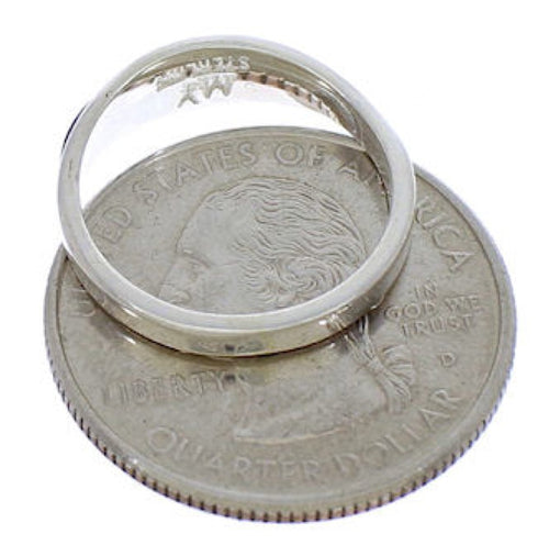 Authentic Sterling Silver Multicolor Jewelry Ring Size 6-1/2 ZX37022