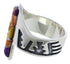 Multicolor Genuine Sterling Silver Ring Size 8-1/2 EX40931