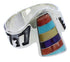 Southwest Multicolor Sterling Silver Ring Size 7-1/2 EX40943
