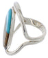 Native American Pueblo Design Multicolor Ring Size 6-3/4 EX42322