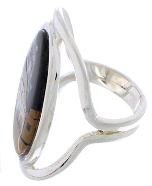 Multicolor Native American Village Design Ring Size 5 EX42350