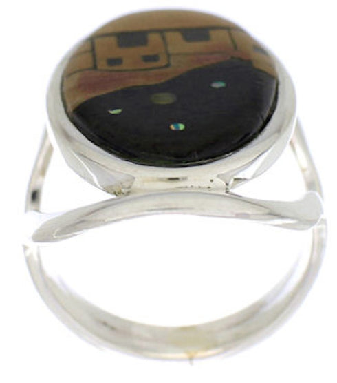Multicolor Native American Village Design Ring Size 5 EX42350