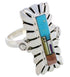 Multicolor Native American Village Design Ring Size 6-1/4 EX42373