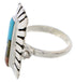 Multicolor Native American Pueblo Design Ring Size 8-3/4 EX42375