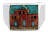 Native American Village Design Multicolor Ring Size 12-3/4 EX42394