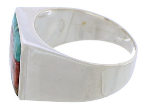 Native American Village Design Multicolor Ring Size 12-3/4 EX42394