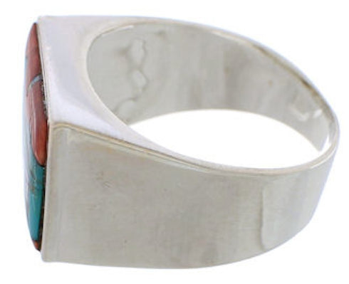 Native American Village Design Multicolor Ring Size 10-3/4 EX42418