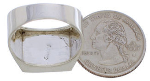 Multicolor Native American Pueblo Design Ring Size 10-3/4 EX42438