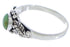 Sterling Silver Turquoise Leaf Ring Size 8-1/4 UX32101