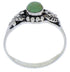 Sterling Silver Turquoise Leaf Ring Size 8-1/4 UX32101