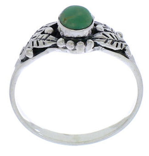 Genuine Sterling Silver Turquoise Ring Size 8-1/4 UX32140