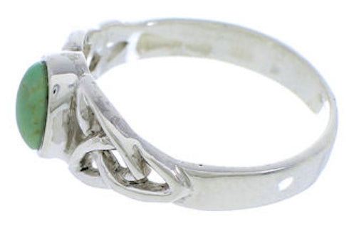 Genuine Sterling Silver Turquoise Southwest Ring Size 5-1/4 UX32289