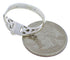 Genuine Sterling Silver And Jet Ring Size 8-1/4 UX32339