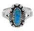 Genuine Sterling Silver Turquoise Southwest Ring Size 6-3/4 UX32381