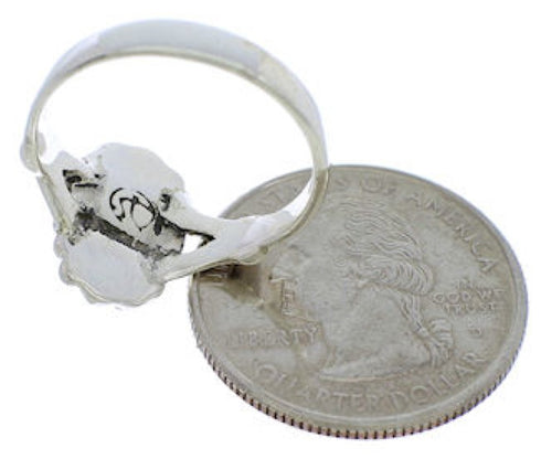 Sterling Silver Turquoise Jewelry Southwest Ring Size 4-3/4 UX32384