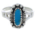 Sterling Silver Turquoise Jewelry Southwest Ring Size 7-3/4 UX32421