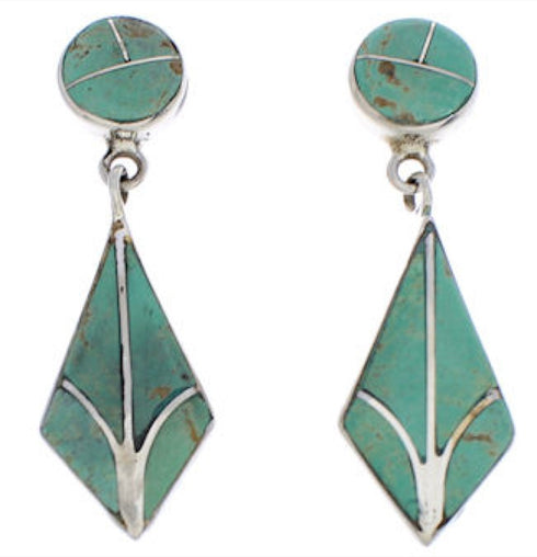 Southwest Turquoise And Silver Earrings EX31909