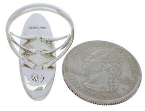 Southwest Multicolor Pueblo Design Ring Size 4-3/4 UX36493