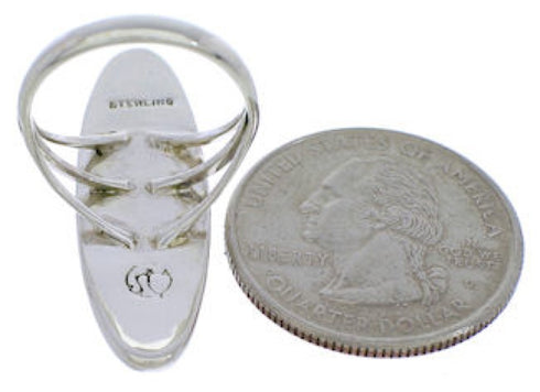 Southwest Multicolor Pueblo Design Ring Size 7-3/4 UX36547