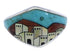 Native American Village Design Silver Multicolor Ring Size 6 UX36637