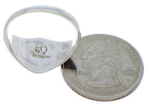 Multicolor Native American Pueblo Design Ring Size 8-1/4 UX36808