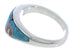 Multicolor Turquoise Inlay Jewelry Ring Size 5-3/4 VX36749