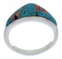 Multicolor Turquoise Inlay Jewelry Ring Size 5-3/4 VX36749