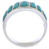 Sterling Silver Jewelry Turquoise Ring Size 8-1/4 AX36521