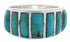 Sothwestern Sterling Silver Turquoise Ring Size 7-3/4 AX36527