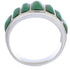 Turquoise Sterling Silver Inlay Ring Size 8-3/4 AX36541