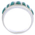 Southwestern Sterling Silver Turquoise Ring Size 8-3/4 AX36568