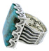 Turquoise Southwest And Sterling Silver Ring Size 8-1/4 YX34644