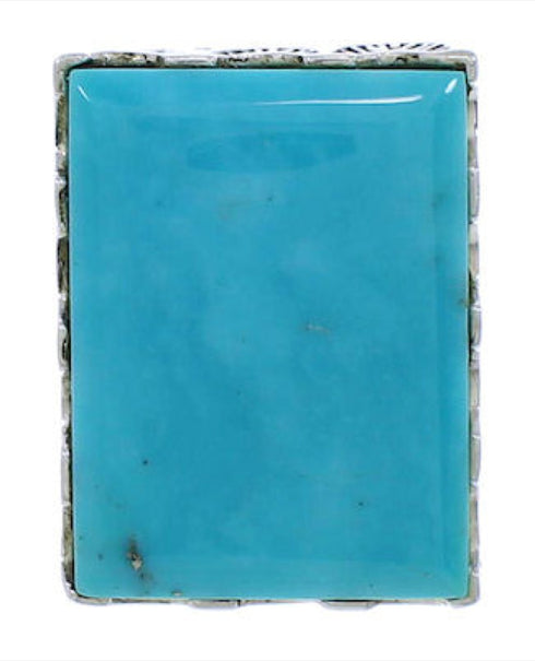 Authentic Sterling Silver And Turquoise Jewelry Ring Size 5 YX34649